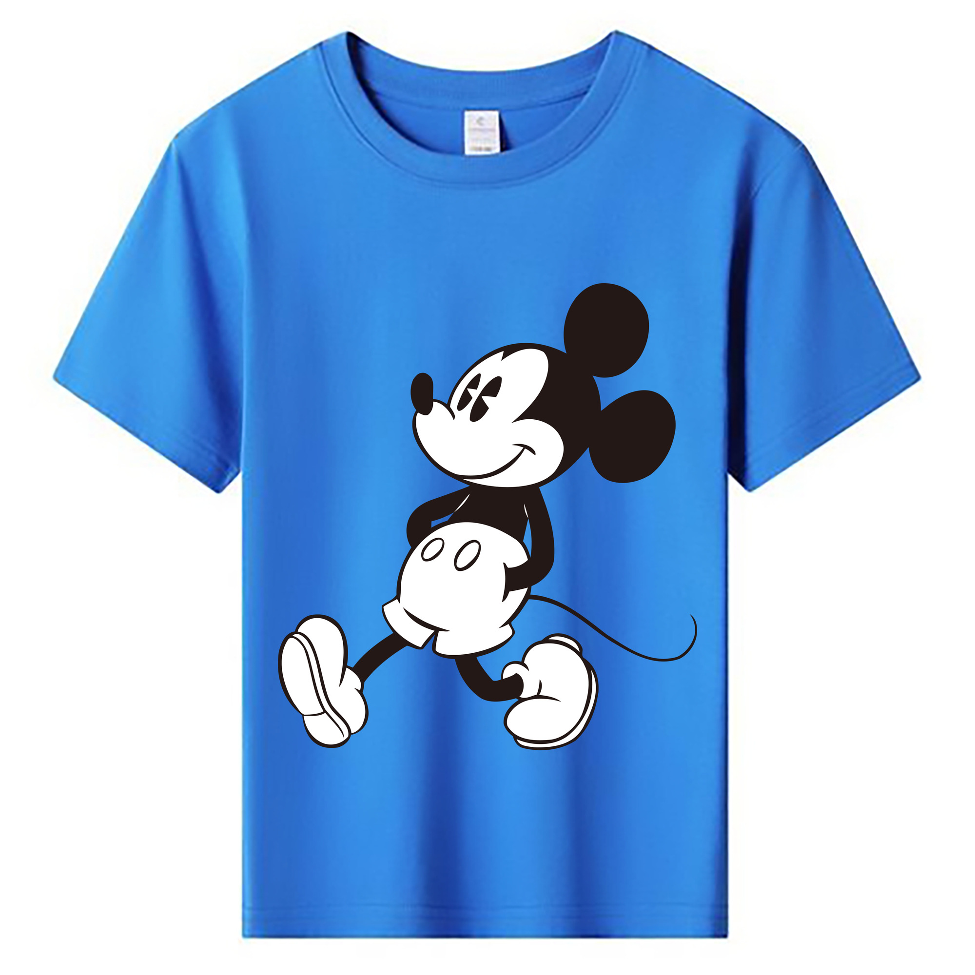 ミッキーマウス Mickey Mouse 綿100％キッズTシャツ（フロントプリント）